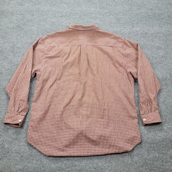 Abercrombie Fitch Shirt‎ Mens 2XL Red Plaid Button Down Long Sleeve Outdoors - Picture 2 of 8